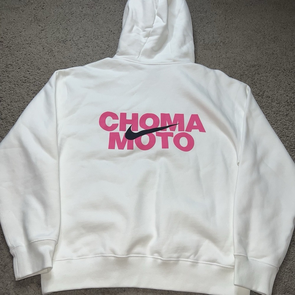 Nike ACG Men's White Hoodie Long Sleeve Size Small "Choma‎ Moto"      BQ3453-121